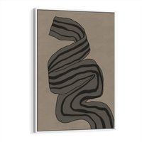 Obraz w ramie 50x70 - Niezwykłe Przesilenia - nowoczesna geometryczna sztuka, loftowe wnętrze - rama biała