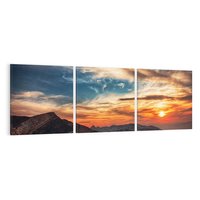 Obraz na płótnie 120x40 - Górski pejzaż w harmonii - góry, krajobraz