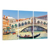 Obraz na płótnie 120x80 - Romantyczna przejażdżka gondolą w Wenecji - Wenecja, gondola