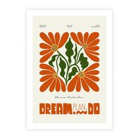 Plakat bez ramy 40x50 - Księga Abstrakcji - sztuka nowoczesna, kolorowe kwiaty