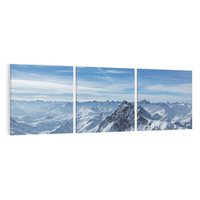 Obraz na płótnie 120x40 - Mroźne góry zima w pełnym rozkwicie - góry, zima