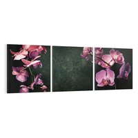 Obraz na płótnie 120x40 - Harmonia i relaks - orchidea, kwiat