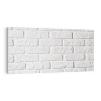 Obraz na płótnie 140x70 - Wymiarowa Struktura - ściana, cegła