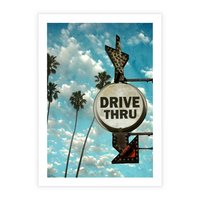 Plakat bez ramy 50x70 - Znaki Palm: Relaksująca Oaza - znak, palmy