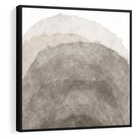 Obraz w ramie 50x50 - Przenikające Kształty - rozmyte cienie, abstrakcja - rama czarna
