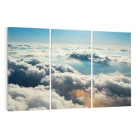 Obraz na płótnie 120x80 - kontemplacja nad horyzontem - niebo, chmury