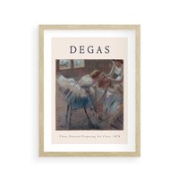 Plakat w ramie 40x50 - Elegancja Baletu na Plakacie - reprodukcja, degas - rama drewno