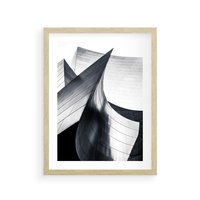 Plakat w ramie 30x40 - Miasto Współczesności - architektura, nowoczesne budynki - rama drewno