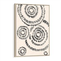 Obraz w ramie 70x100 - Abstrakcyjne Wnętrza - minimalistyczne kształty, odbicia - rama drewno