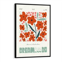 Obraz w ramie 70x100 - Abstrakcyjne Spektrum - kwiaty, abstrakcja - rama czarna