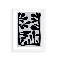 Plakat w ramie 30x40 - Taniec Kształtów - matisse, sztuka nowoczesna - rama biała