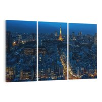 Obraz na płótnie 120x80 - Nocne impresje Paryża we Francji - Francja, Paryż