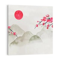 Obraz na płótnie 30x30 - Harmonia Japandi - styl japandi, japonia