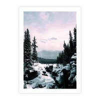 Plakat bez ramy 21x30 - Zimowe Góry - zimowy krajobraz, góry