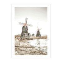 Plakat bez ramy 21x30 - Wiejskie Młyny: Rustykalna Fotografia - młyny, rustykalna fotografia