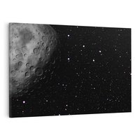 Obraz na płótnie 100x70 - Nocne opowieści księżycowe - księżyc, kosmos