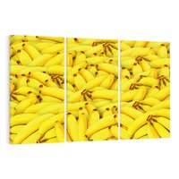 Obraz na płótnie 120x80 - Banany Owocowy Uśmiech - banany, owoce