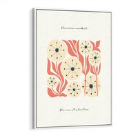 Obraz w ramie 50x70 - Dmuchawce w Abstrakcji - dmuchawce, abstrakcja - rama biała